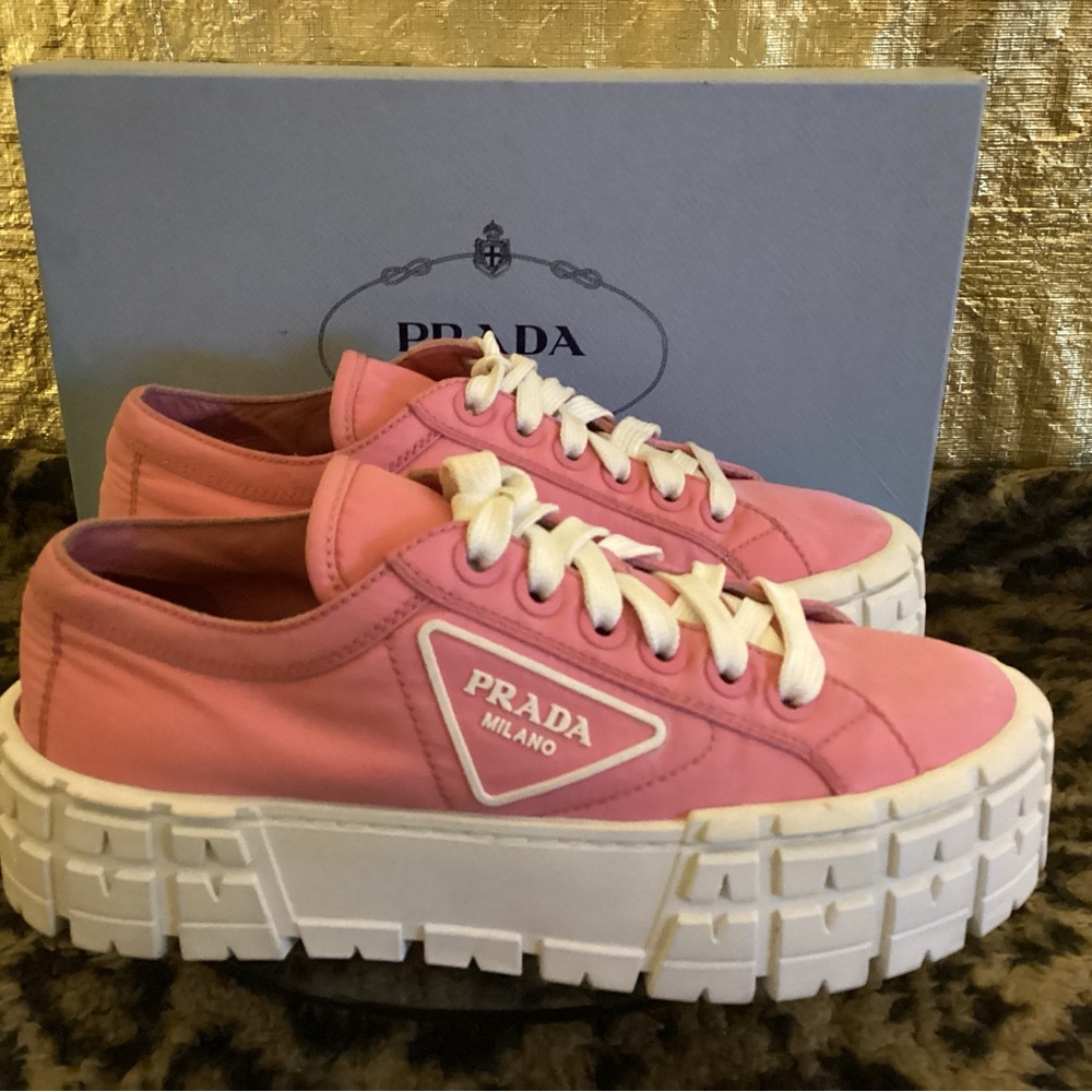 Prada Women's Vibrant Pink Sneakers